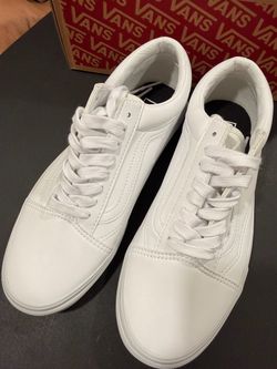 Vans Old Skool White Leather