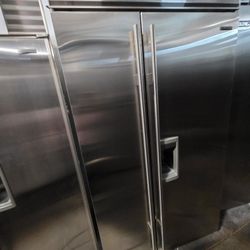 42" SUB ZERO BUILT IN STAINLESS STEEL REFRIGERATOR 