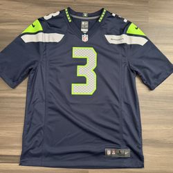 Nike Seattle Seahawks Russell Wilson #3 NFL On Field Football Jersey Men’s Large 