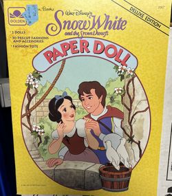 Disney Snow White Paper Dolls Vintage