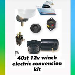 Winch Electric  Convension Kit For Boats