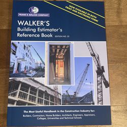 Walker’s Building Estimator’s Reference Book (32nd Ed.) w/ Tabs