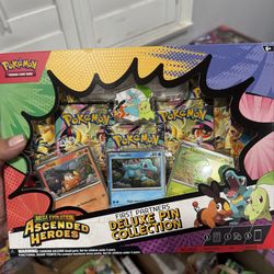 Pokemon Ascending Heroes Deluxe Pin  Collection $75 Gamehogs 11am-7pm