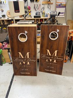 Custom Wedding Cornhole Boards – Personalized