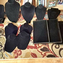 Jewelry display busts and necklace/ jewelry display items