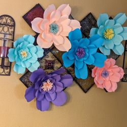 Set 6 Paper Flowers 