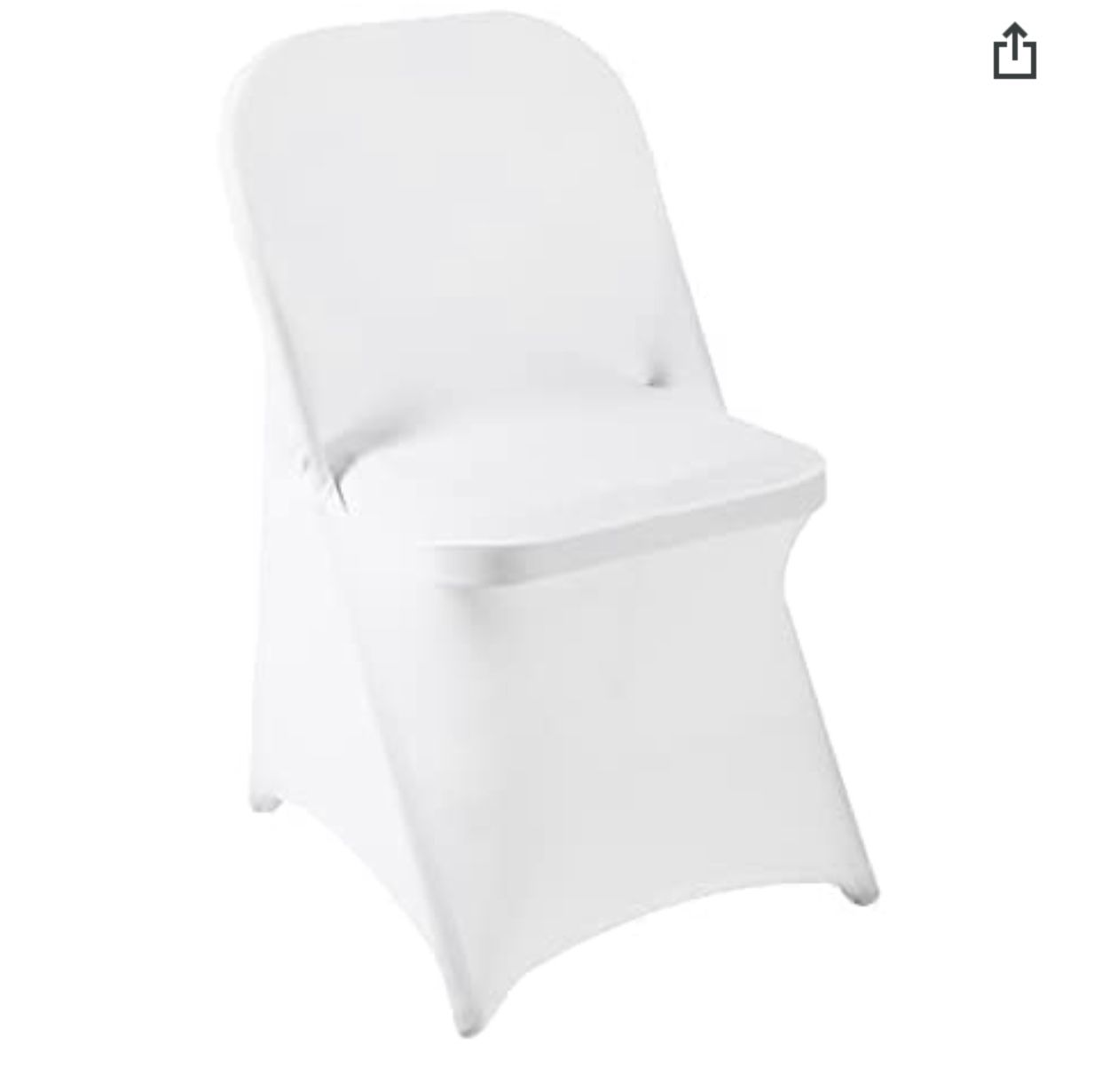 100 White Spandex Chair Covers 