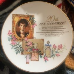 Avon 20th Anniversary  Plate 