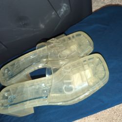Gucci Clear Summer Heels