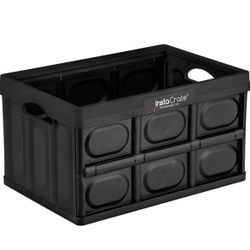 GreenMade InstaCrate Collapsible Storage Container, 12 gal, Black=S3-332