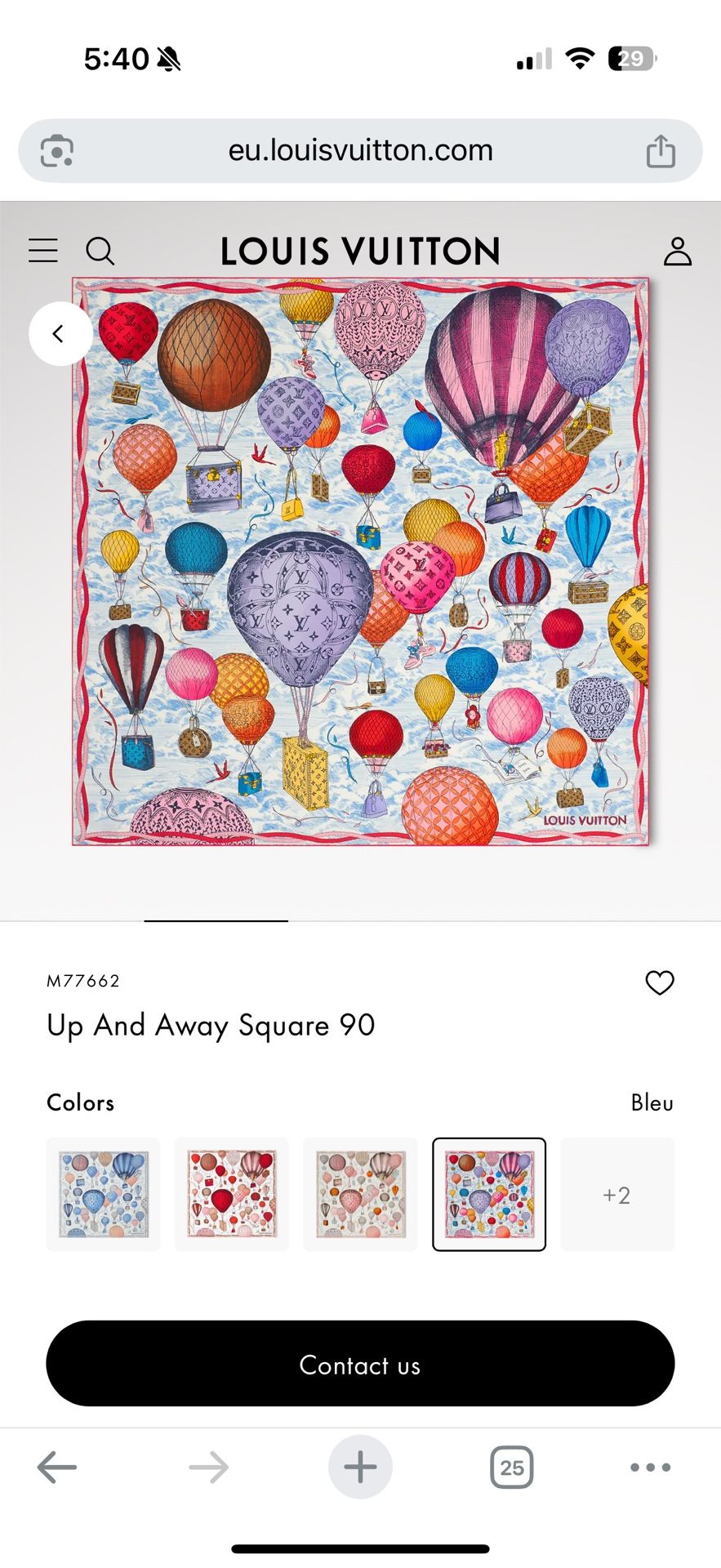 Louis Vuitton silk Scarf