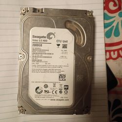 Seagate Video 3.5 Hdd 2000gb Ctu Unit