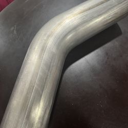 Exhaust 45 Degree Tube 3.5" OD, Stainless Steel Exhaust Pipe Mandrel Bend 16” Long
