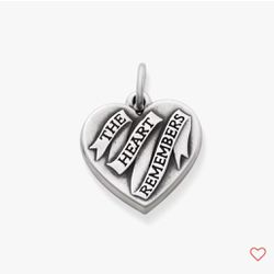 james avery silver The Heart Remembers Charm