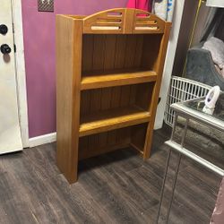 Solid wood bookshelf