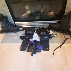 (VINTAGE) Black Inline Skates New! 