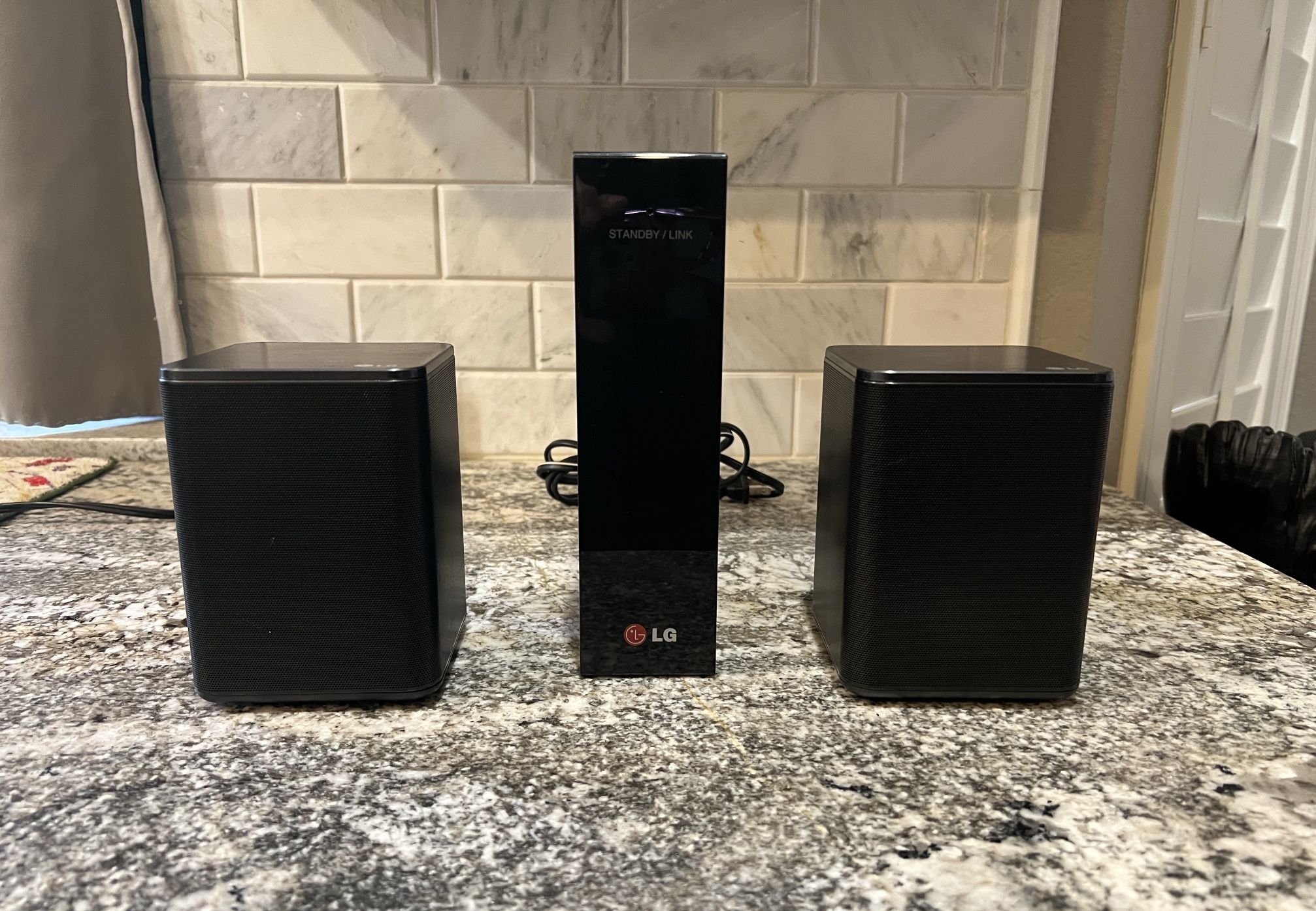 LG W3-2 Wireless Receiver and Speakers