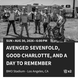 Avenged Sevenfold, Good Charlotte and A Day to Remember Tickets