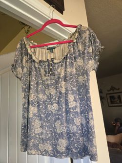 Classic Lauren Jeans Co. Milkmaid Blouse
