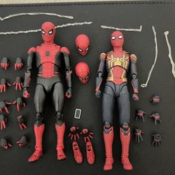 Mafex No.113 Spider Man Far From Home And SHFiguarts Integrated Spider Man From No Way Home 