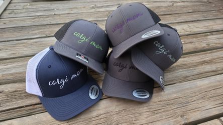 Corgi Mom Snap Back Mesh Trucker Style Hats