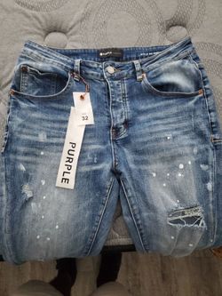 Purple jeans