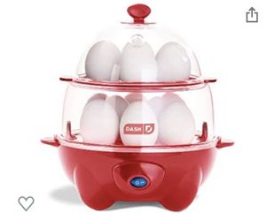 DASH Deluxe Rapid Egg Cooker for Hard Boiled, Poached, Scrambled Eggs, Omelets, Steamed Vegetables, Dumplings & More, 12 capacity, with Auto Shut Off