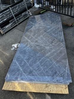 WPC glossy Marble Wall Panels 4 x 9” in stock in downtown LA