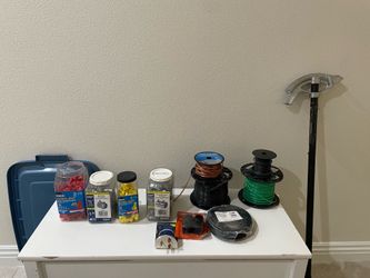 Electrical Supply Lot with Southwire Conduit Bender, Copper Wire, and Connectors