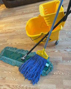 Janitor Broom Mop Bucket