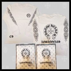 white chrome hearts los angeles long sleeve