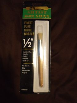 Finest Pure White Bristle 1/2"