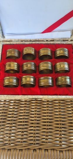 Vintage Brass Napkin Rings