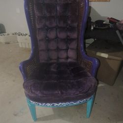 Reclaimed Antique Wicker Arm Chair