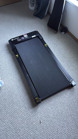 Deer Run 2.5HP Under Desk Treadmill 6% Manual Incline 0.6-3.8 mph 300 lb Capacity Quiet Portable Walking Pad for Home Office Includes App