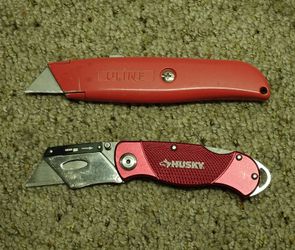 Husky & Uline Utility Knife Pair