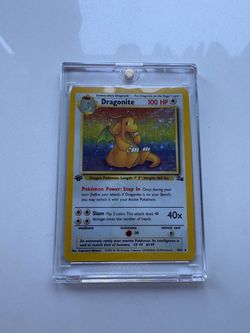 Dragonite Holo 1st Edition Fossil Pokemon Card 4/62