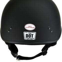 New Flat Black DOT Motorcycle Half Skull Helmet