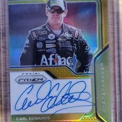 Carl Edwards Very Clean 10/10 Autograph Card