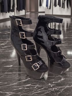 Pleaser stilettos 5  buckles