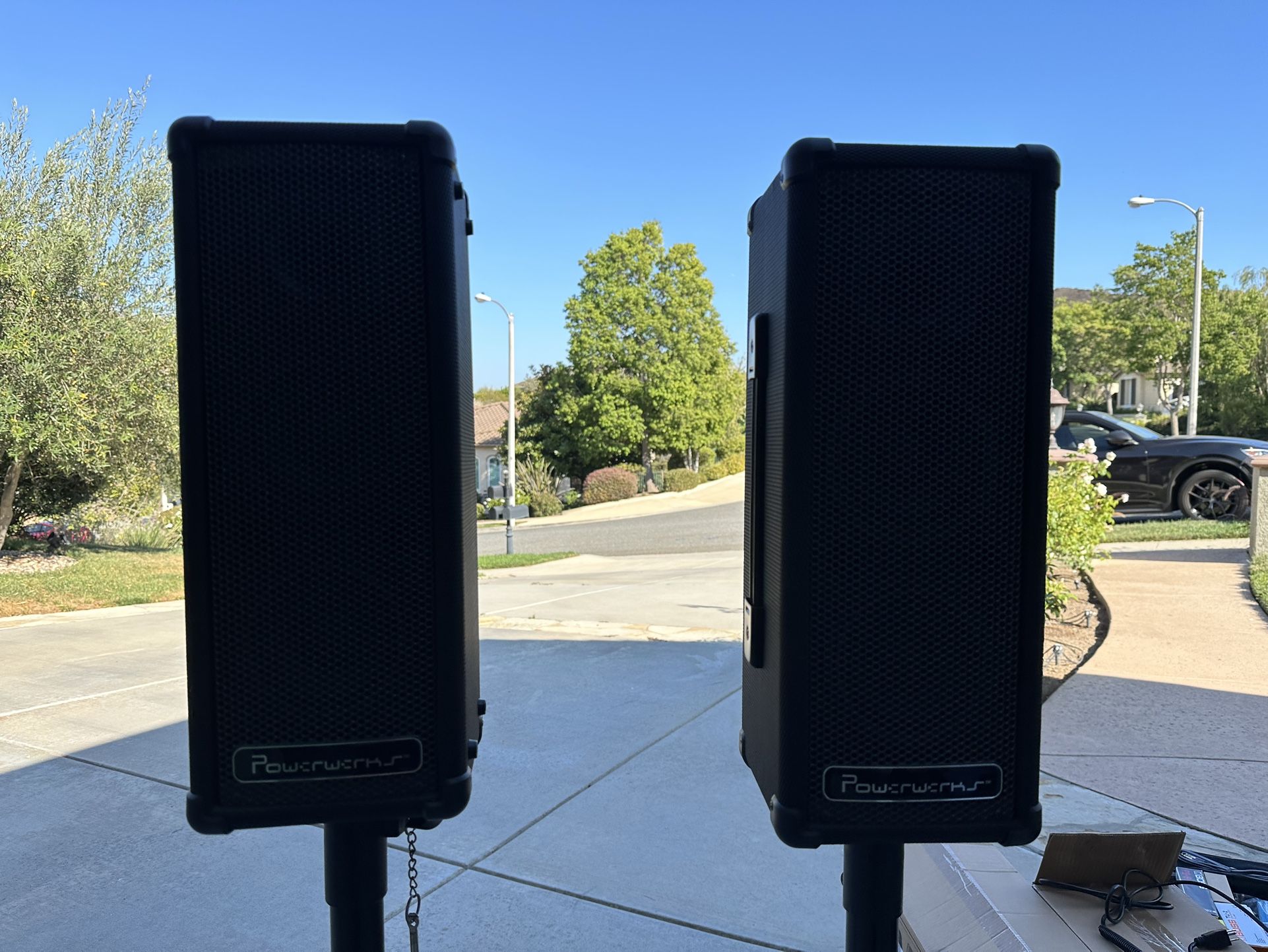 Powerwerks PA System PW50 with stands, Pair