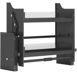 Upper Kitchen Cabinet Storage Pull Down Shelf Spice Rack Organizer (24inch Cabinet