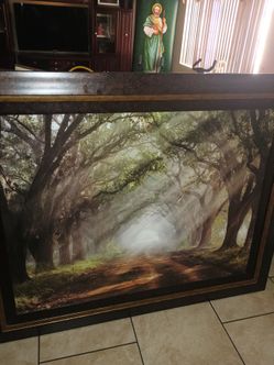 Evergreen plantation framed wall art print by artist Mike Jones