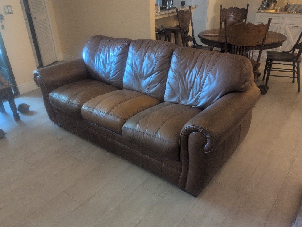 Genuine Leather Couch