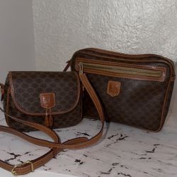 AUTHENTIC Celine Small Crossbody And Clutch Bundle