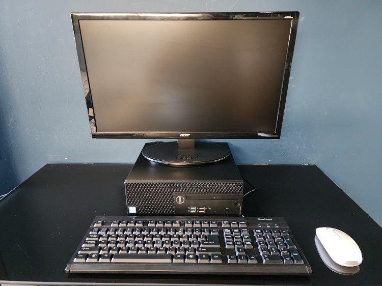 Dell Desktop Computer Set Windows 11 Pro 
i5/3.4GHZ 16GB/480GB + 23" Acer Monitor + Wired Keyboard + Wireless Mouse