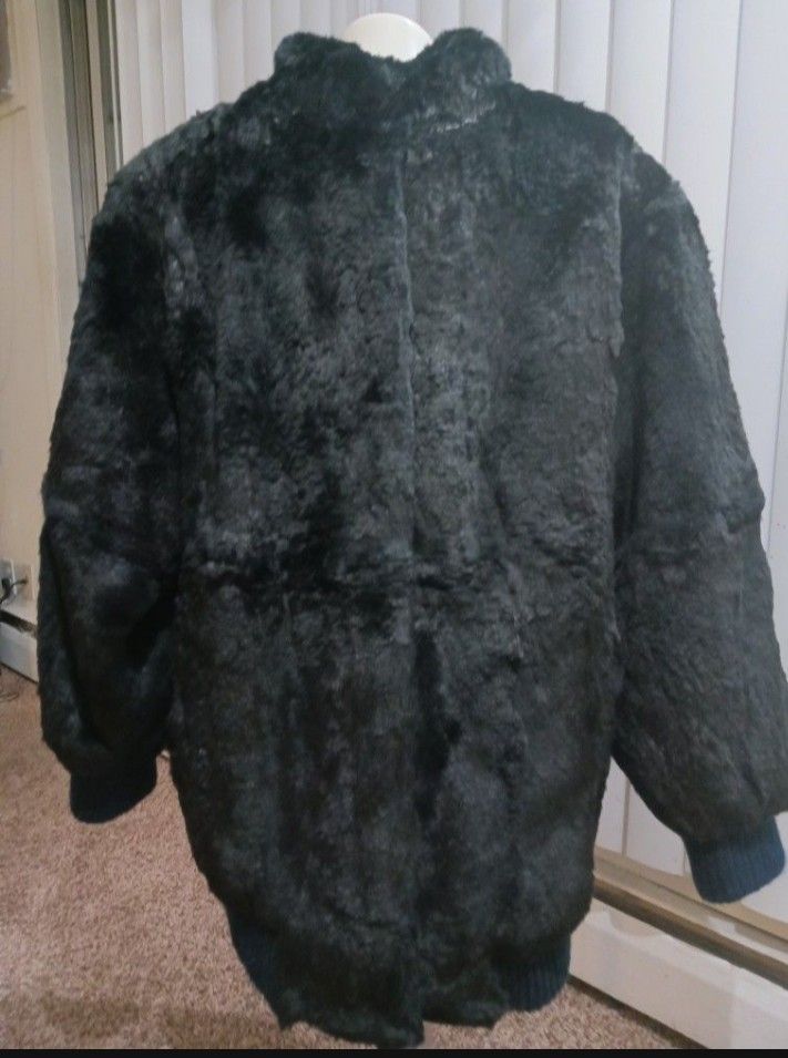 Men's Rex Rabbit Genuine Fur Jacket