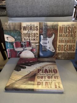 Inspirational Music Canvas