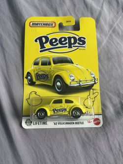 2026 Matchbox Peeps Volkswagen Beetle (Yellow) Lot of 3 - Not Hotwheels
