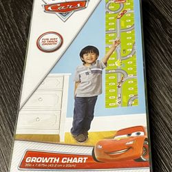 Disney Pixar Cars growth chart for kids height